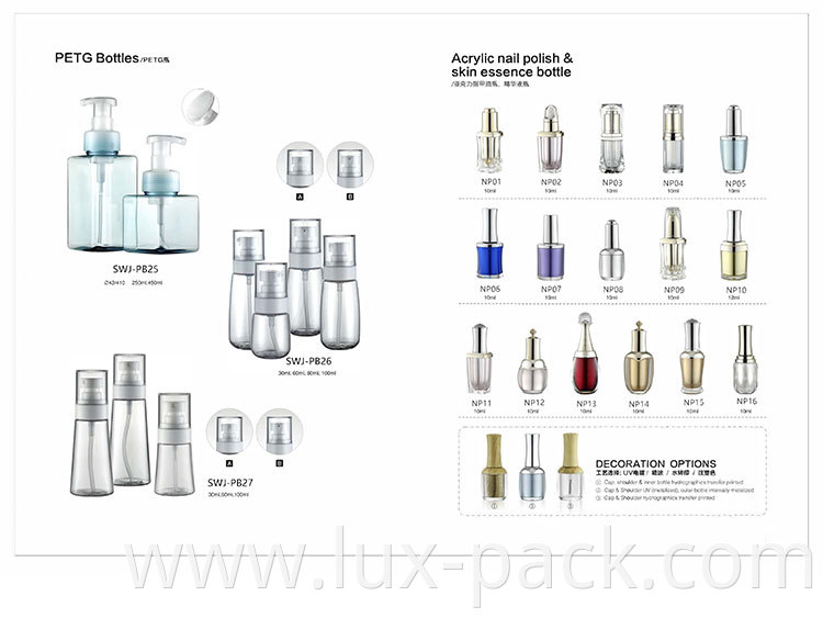 Empty Plastic Bottles Containers with aluminum Cap For Shampoo Pet Plastic Bottles